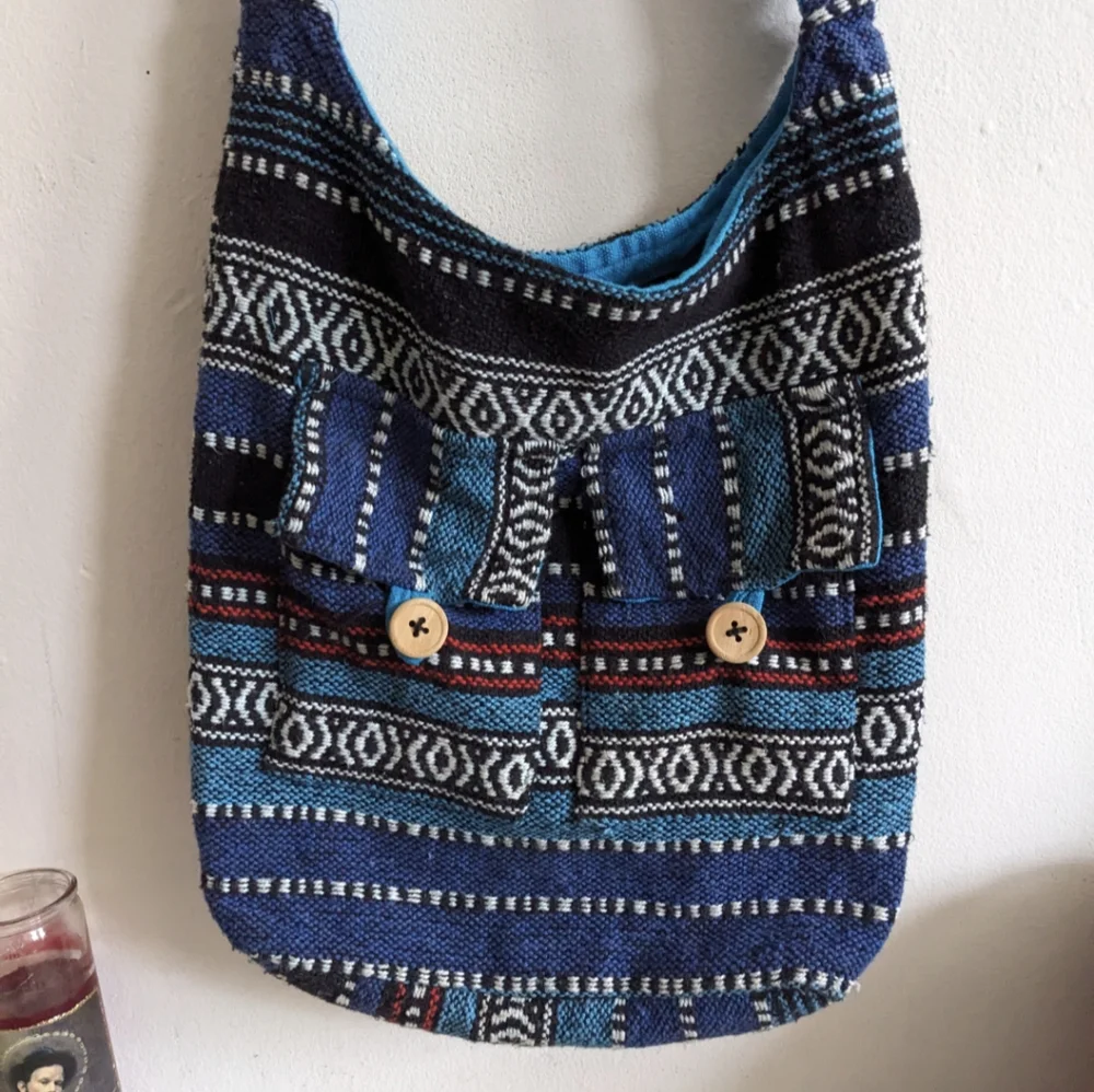 Guatemalan Knit Hobo Tote Bag - Unisex